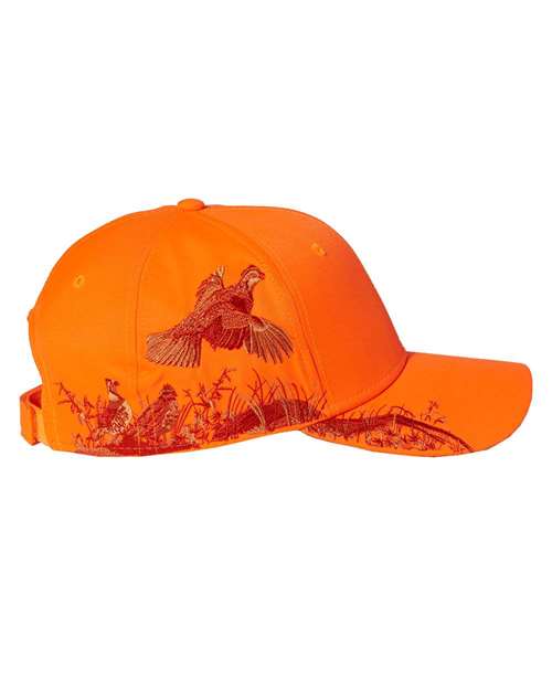 DRI DUCK 3270 Quail Cap - Blaze Orange - Quail - side