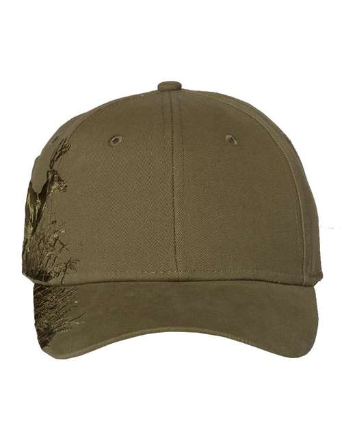 DRI DUCK 3301 Running Buck Cap - Olive - front