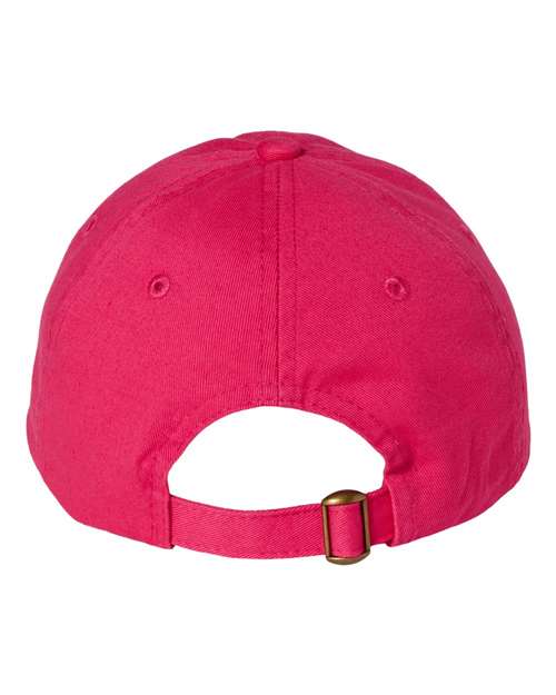 Valucap VC300A Bio-Washed Classic Dad Hat - Neon Pink - back