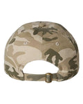 Valucap VC300A Bio-Washed Classic Dad Hat - Tan Camo - back