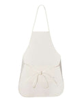 Liberty Bags 5505 Long Butcher Block Apron - Natural - back