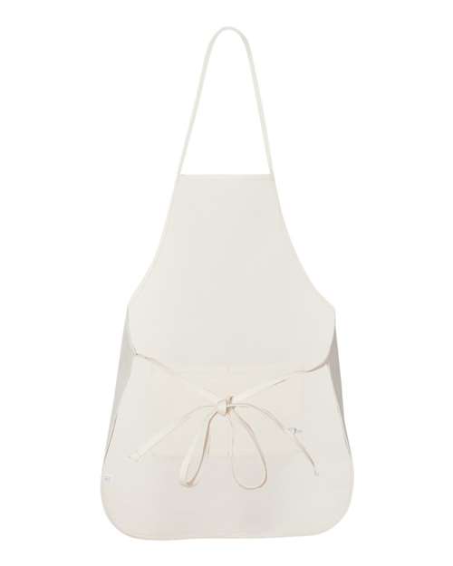 Liberty Bags 5505 Long Butcher Block Apron - Natural - back