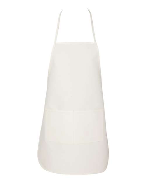 Liberty Bags 5505 Long Butcher Block Apron - Natural - front