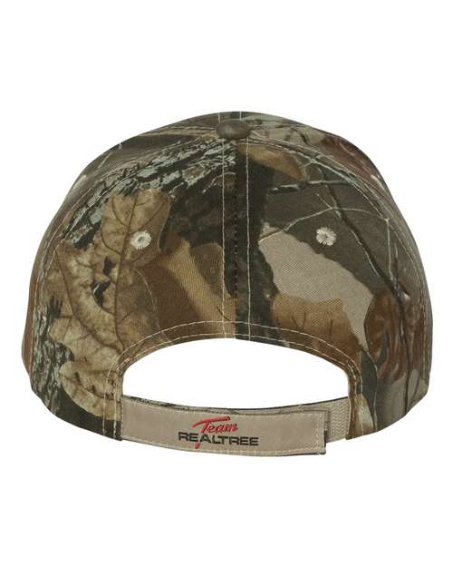 Kati LC15V Licensed Camo Hook-and-Loop Cap - Realtree Hardwood HD - back