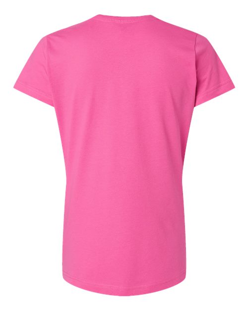 LAT 3516 Women's Fine Jersey Tee - Raspberry - back