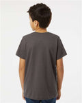LAT 6101 Youth Fine Jersey Tee - Charcoal - model back