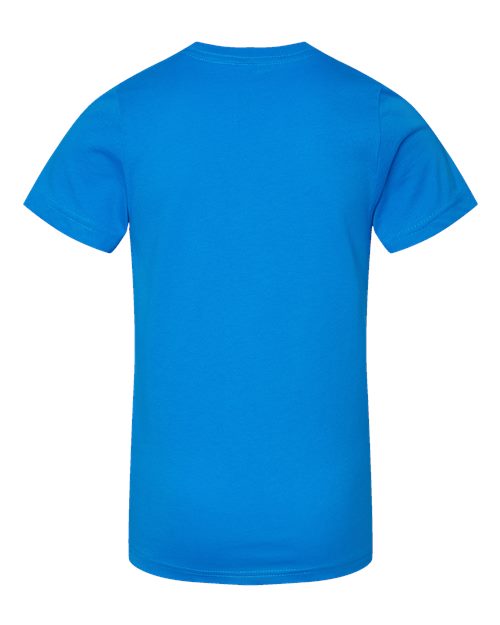 LAT 6101 Youth Fine Jersey Tee - Cobalt - back