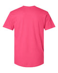 LAT 6901 Unisex Fine Jersey Tee - Hot Pink - back