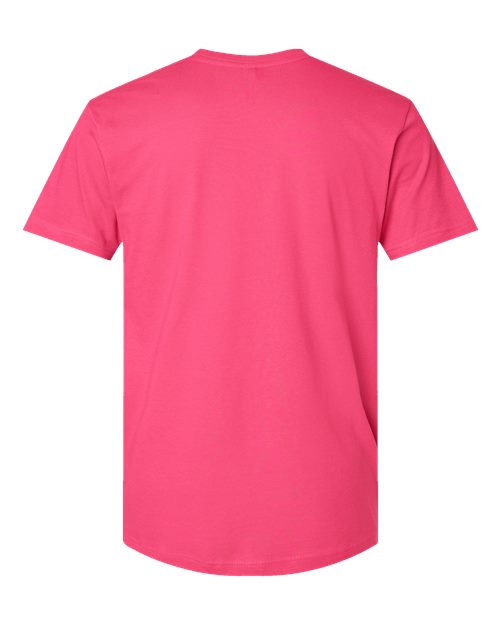 LAT 6901 Unisex Fine Jersey Tee - Hot Pink - back