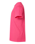 LAT 6901 Unisex Fine Jersey Tee - Hot Pink - side