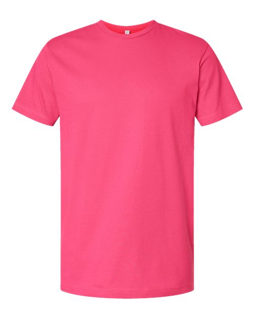 LAT 6901 Unisex Fine Jersey Tee - Hot Pink - front