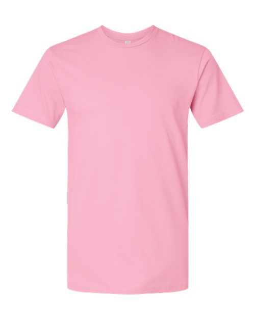 LAT 6901 Unisex Fine Jersey Tee - Pink - front