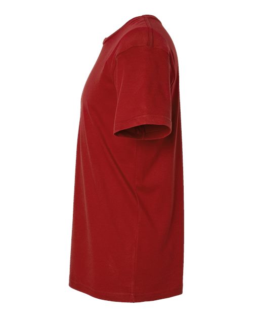 LAT 6901 Unisex Fine Jersey Tee - Garnet - side