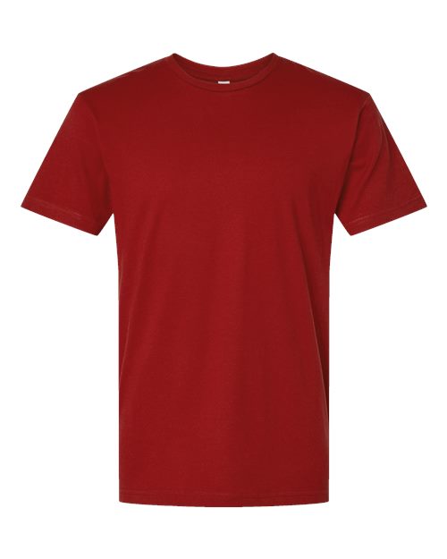 LAT 6901 Unisex Fine Jersey Tee - Garnet - front