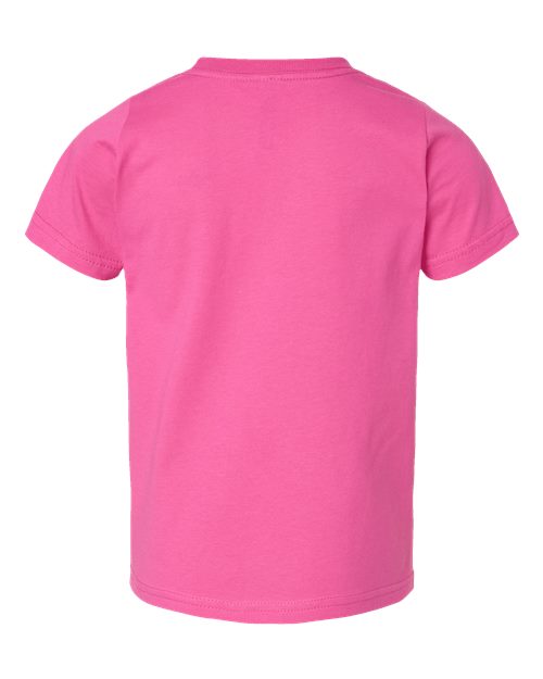 Rabbit Skins 3321 Toddler Fine Jersey Tee - Raspberry - back