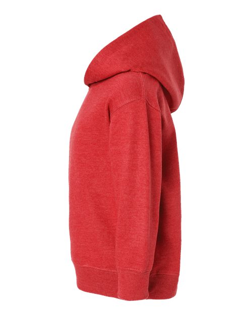 Rabbit Skins 3326 Toddler Pullover Fleece Hoodie - Vintage Red - side