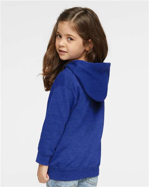 Rabbit Skins 3326 Toddler Pullover Fleece Hoodie - Vintage Royal - model back