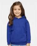 Rabbit Skins 3326 Toddler Pullover Fleece Hoodie - Vintage Royal - model front