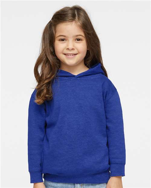 Rabbit Skins 3326 Toddler Pullover Fleece Hoodie - Vintage Royal - model front