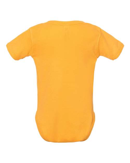 Rabbit Skins 4400 Infant Baby Rib Bodysuit - Gold - back
