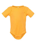 Rabbit Skins 4400 Infant Baby Rib Bodysuit - Gold - front