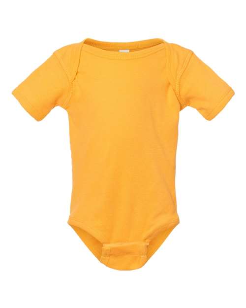 Rabbit Skins 4400 Infant Baby Rib Bodysuit - Gold - front