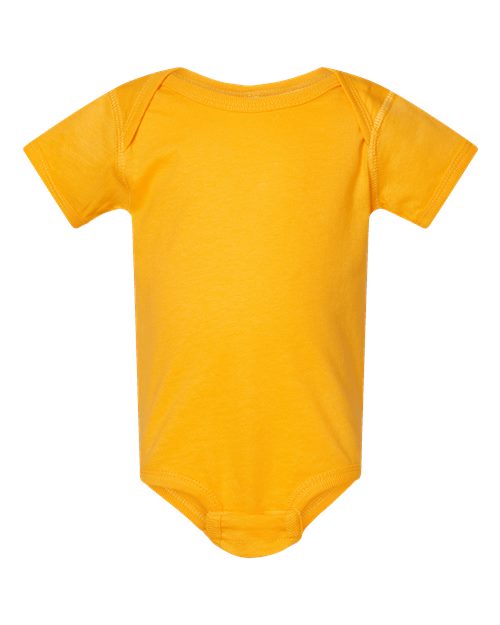 Rabbit Skins 4424 Infant Fine Jersey Bodysuit - Gold - front