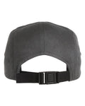 Yupoong 7005 Classic Jockey Flat Bill Cap - Dark Grey - back