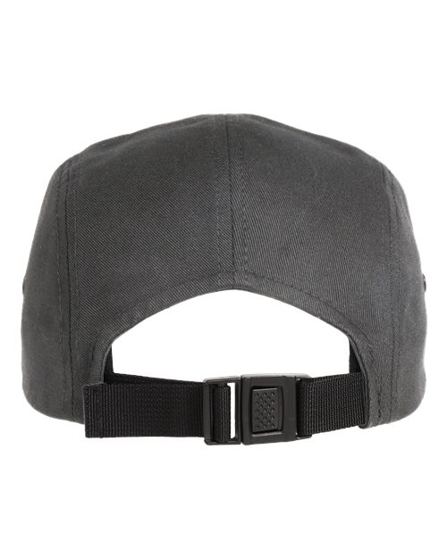Yupoong 7005 Classic Jockey Flat Bill Cap - Dark Grey - back