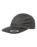 Yupoong 7005 Classic Jockey Flat Bill Cap - Dark Grey - side
