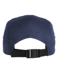 Yupoong 7005 Classic Jockey Flat Bill Cap - Navy - back