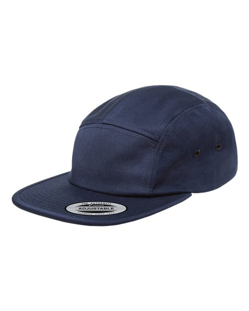 Yupoong 7005 Classic Jockey Flat Bill Cap - Navy - side