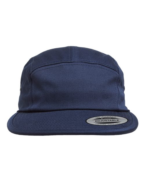 Yupoong 7005 Classic Jockey Flat Bill Cap - Navy - front