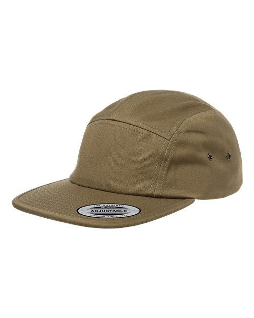 Yupoong 7005 Classic Jockey Flat Bill Cap - Olive - side