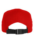 Yupoong 7005 Classic Jockey Flat Bill Cap - Red - back