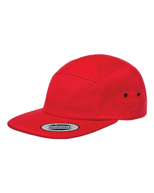 Yupoong 7005 Classic Jockey Flat Bill Cap - Red - side