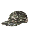 Yupoong 7005 Classic Jockey Flat Bill Cap - Tiger Camo - side