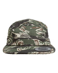 Yupoong 7005 Classic Jockey Flat Bill Cap - Tiger Camo - front