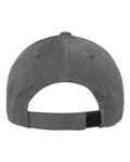 Yupoong 6363V Structured Brushed Twill Cap - Dark Grey - back