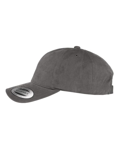 Yupoong 6363V Structured Brushed Twill Cap - Dark Grey - side