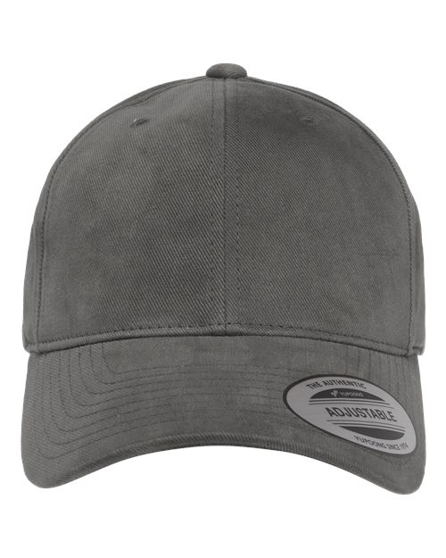 Yupoong 6363V Structured Brushed Twill Cap - Dark Grey - front