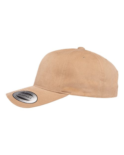 Yupoong 6363V Structured Brushed Twill Cap - Khaki - side