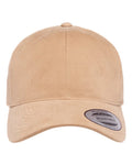 Yupoong 6363V Structured Brushed Twill Cap - Khaki - front