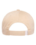 Yupoong 6363V Structured Brushed Twill Cap - Putty - back