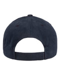 Yupoong 6363V Structured Brushed Twill Cap - Navy - back