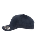 Yupoong 6363V Structured Brushed Twill Cap - Navy - side