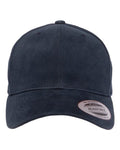 Yupoong 6363V Structured Brushed Twill Cap - Navy - front
