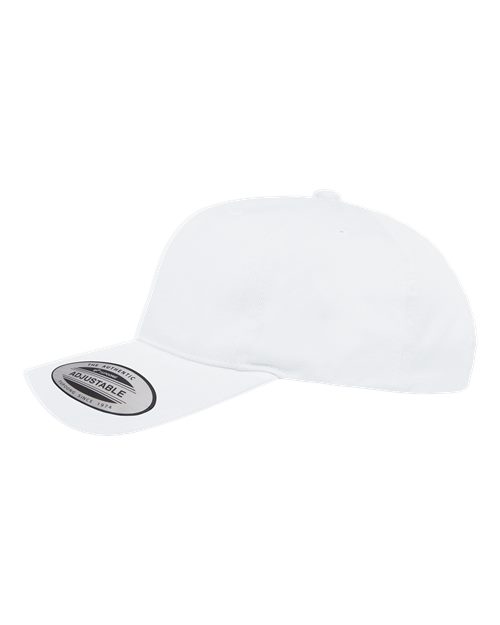 Yupoong 6363V Structured Brushed Twill Cap - White - side
