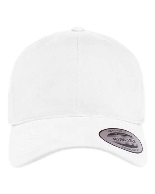 Yupoong 6363V Structured Brushed Twill Cap - White - front