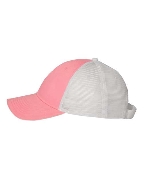 Valucap S102 Sandwich Trucker Cap - Pink/ White - side